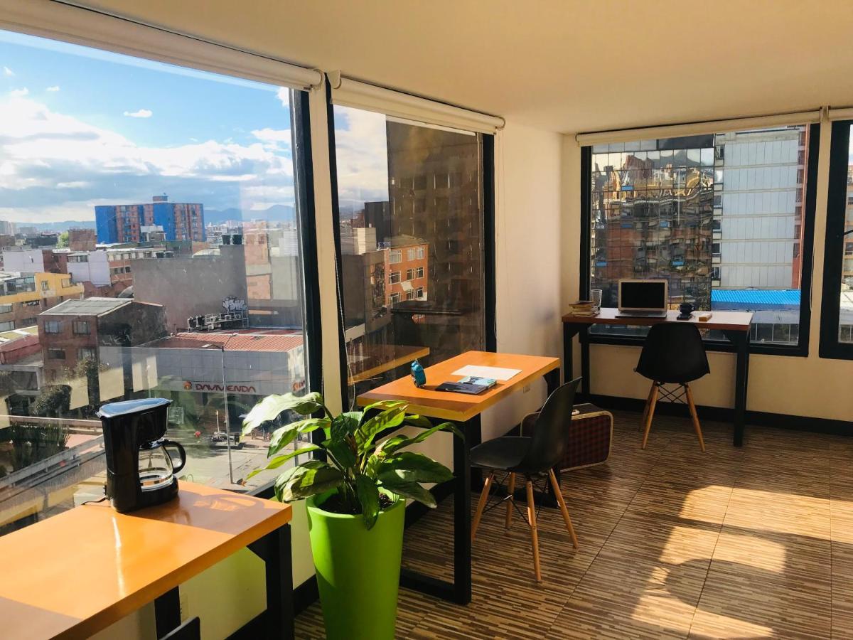 Hostal - Hotel - Apartaestudios Amoblados Chapinero Las Mandarinas - Coworking Bogotá Dış mekan fotoğraf